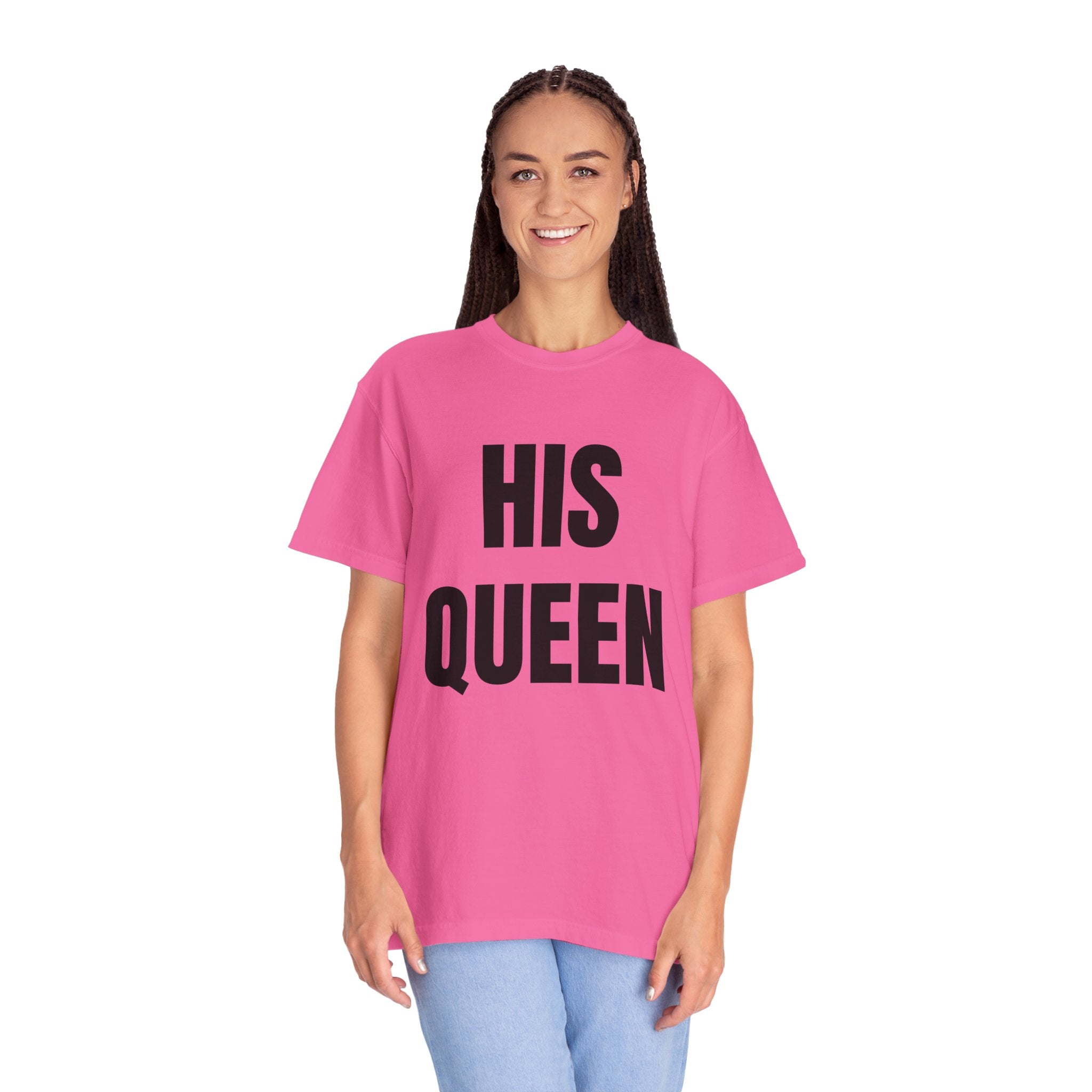 His Queen T-Shirt — Bold Couple Tee for Valentine’s Day & Anniversaries