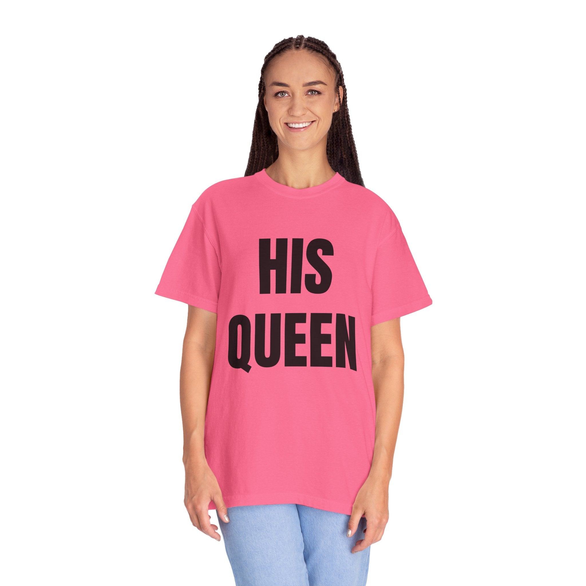 His Queen T-Shirt — Bold Couple Tee for Valentine’s Day & Anniversaries
