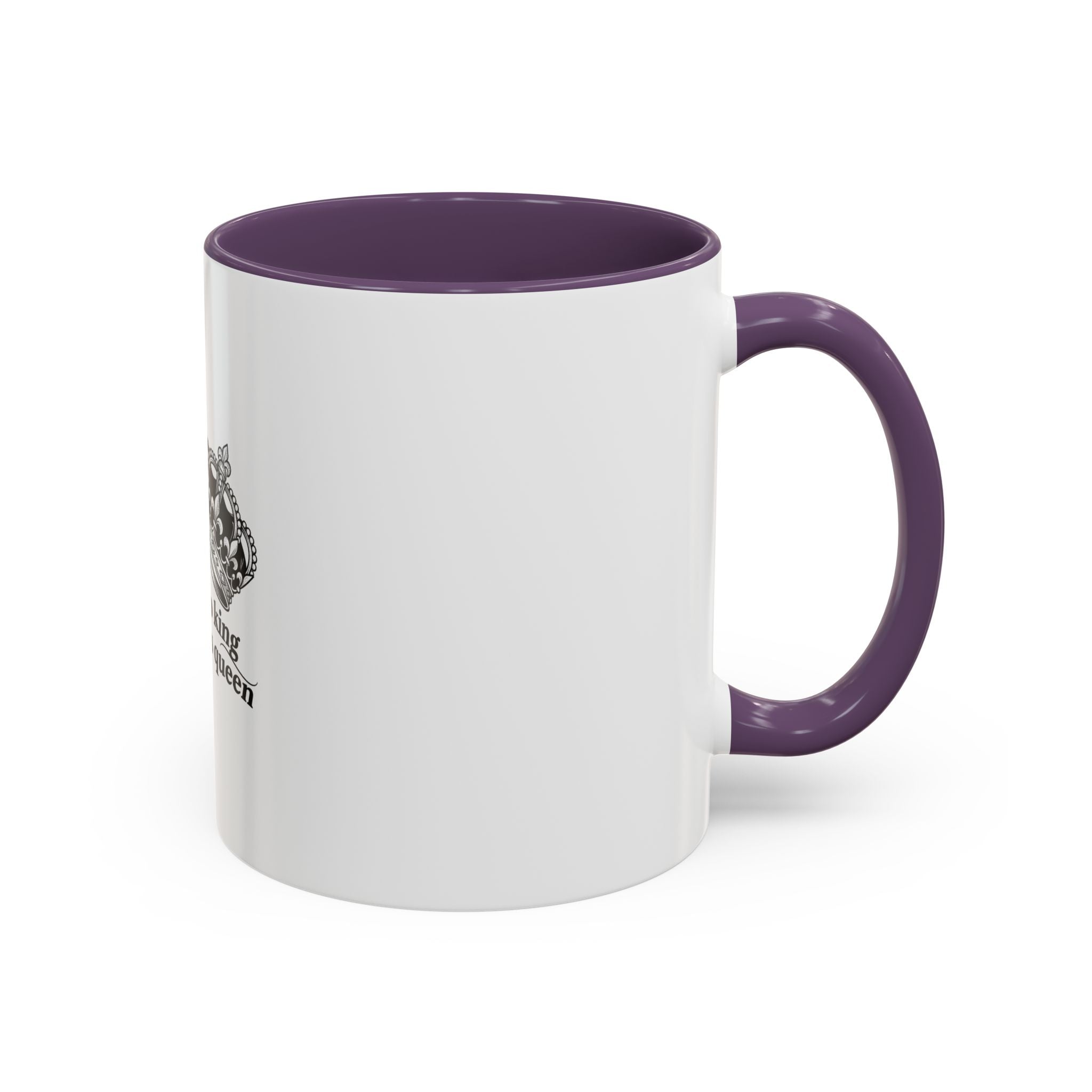 “There’s No King Without His Queen” Crown Couple Coffee Mug