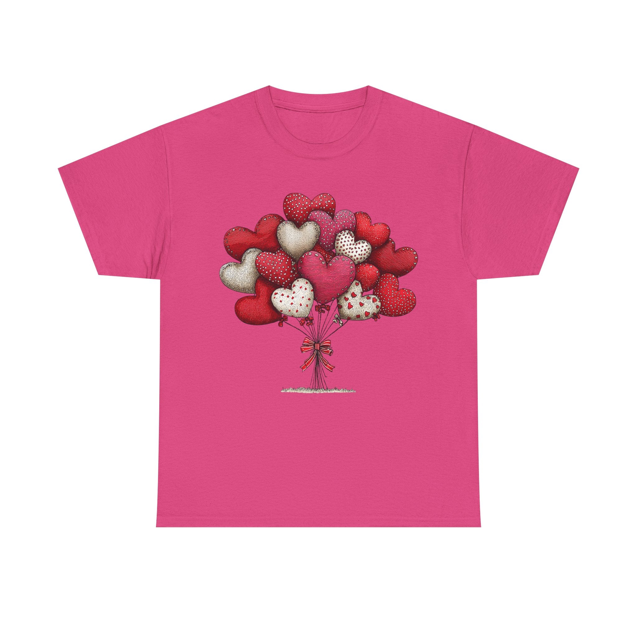 Valentine Heart Balloon Bouquet Tee