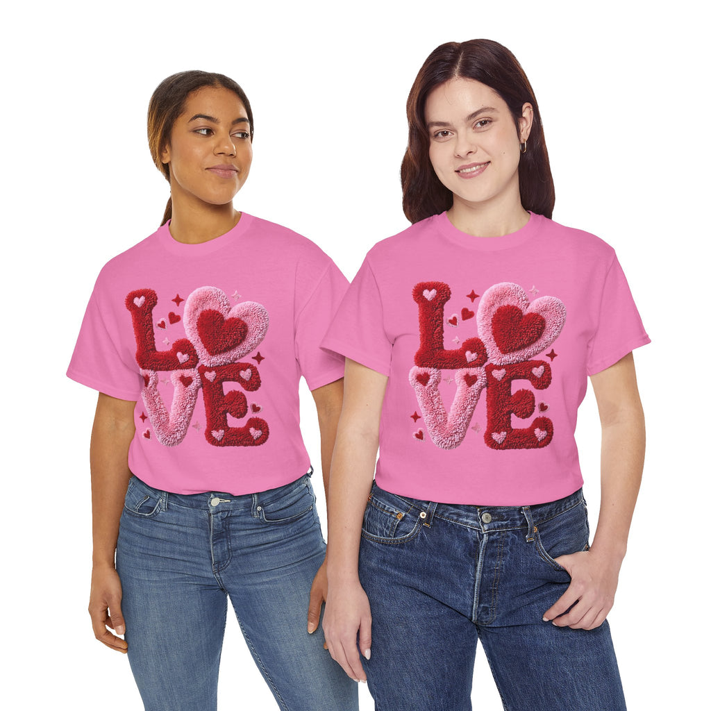 Love Heart Graphic Tee – Cozy Valentine’s Day Love Shirt