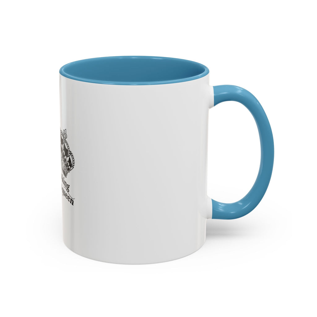 “There’s No King Without His Queen” Crown Couple Coffee Mug