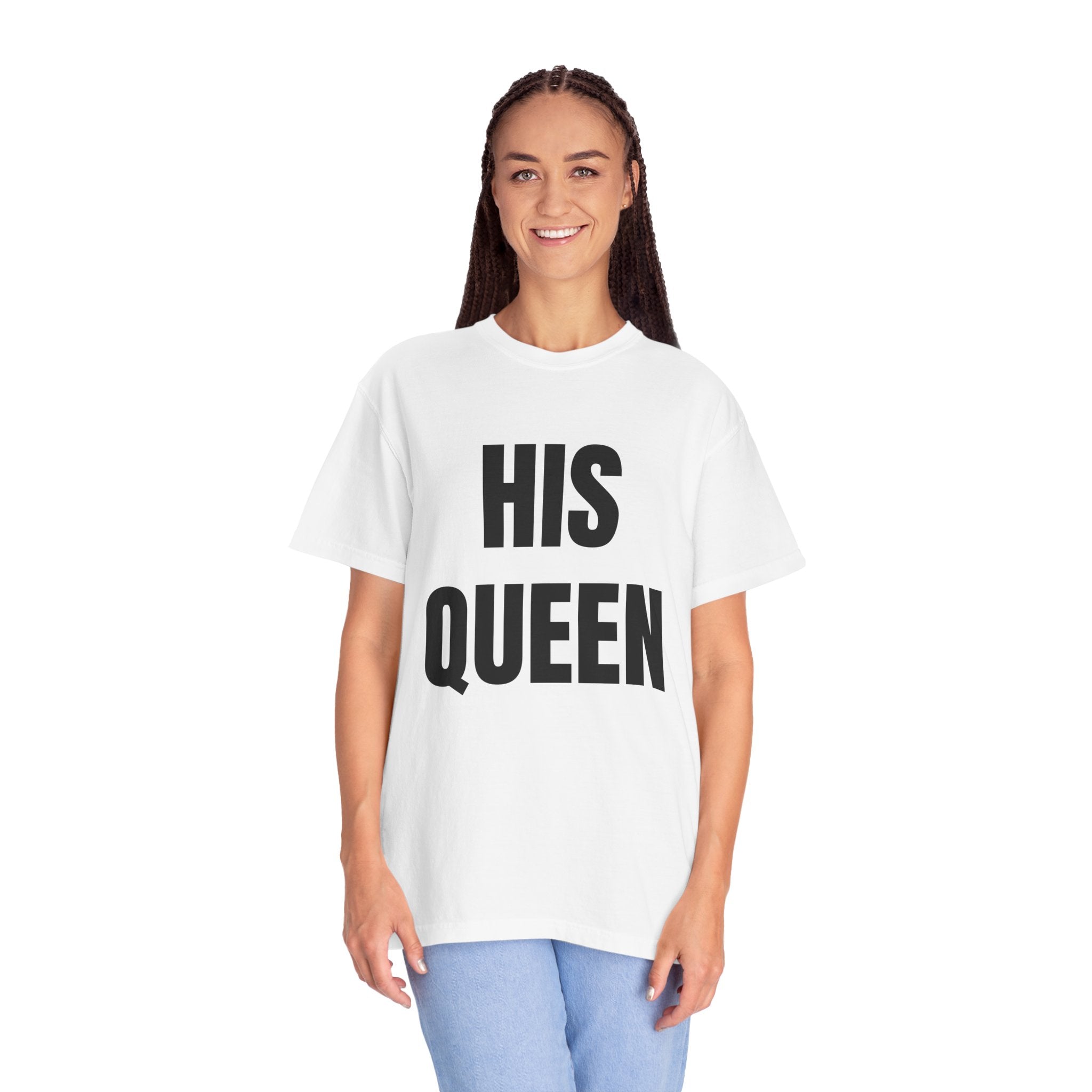 His Queen T-Shirt — Bold Couple Tee for Valentine’s Day & Anniversaries
