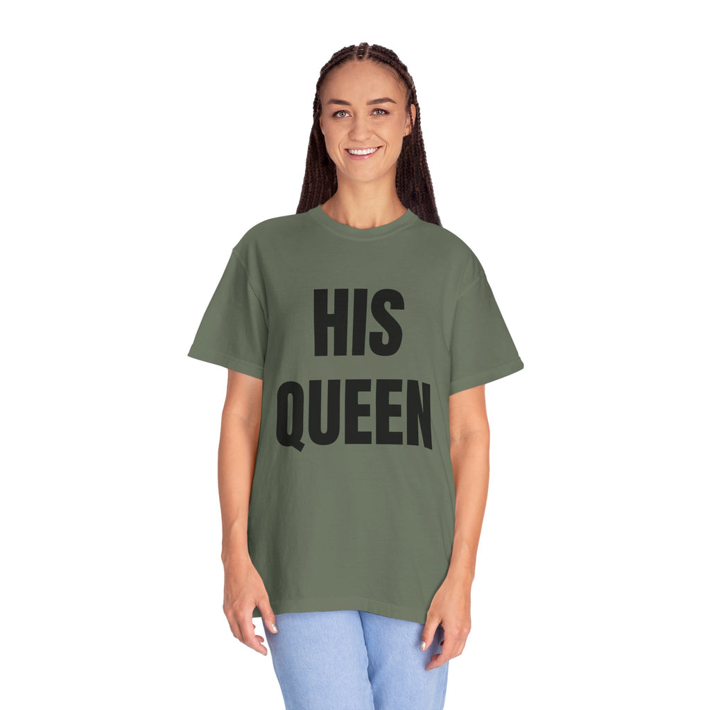 His Queen T-Shirt — Bold Couple Tee for Valentine’s Day & Anniversaries