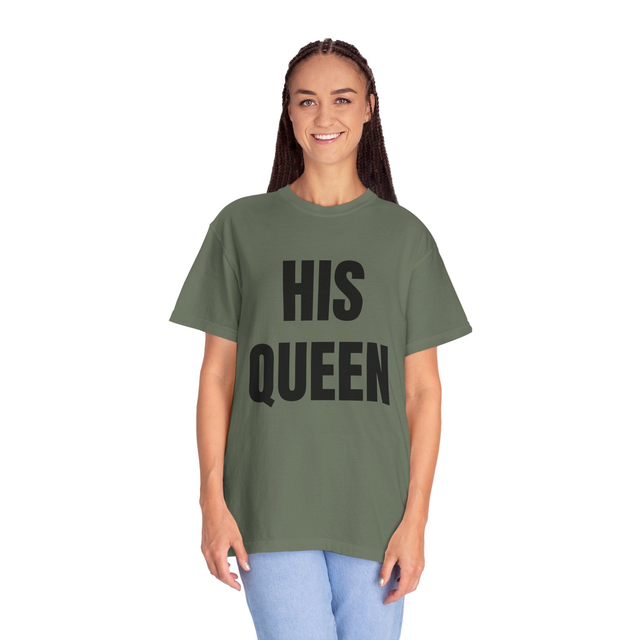 His Queen T-Shirt — Bold Couple Tee for Valentine’s Day & Anniversaries