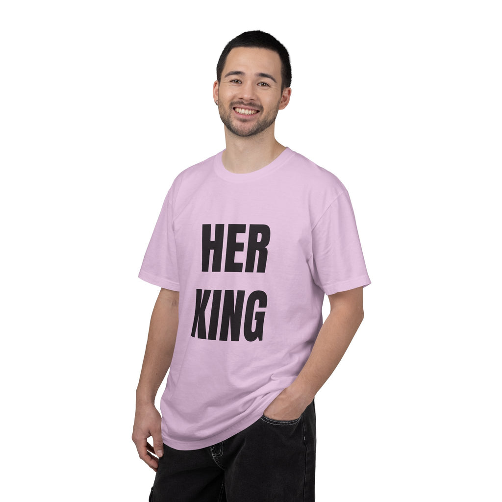 Her King Graphic T-Shirt — Matching Couple Tee for Valentine’s & Anniversary