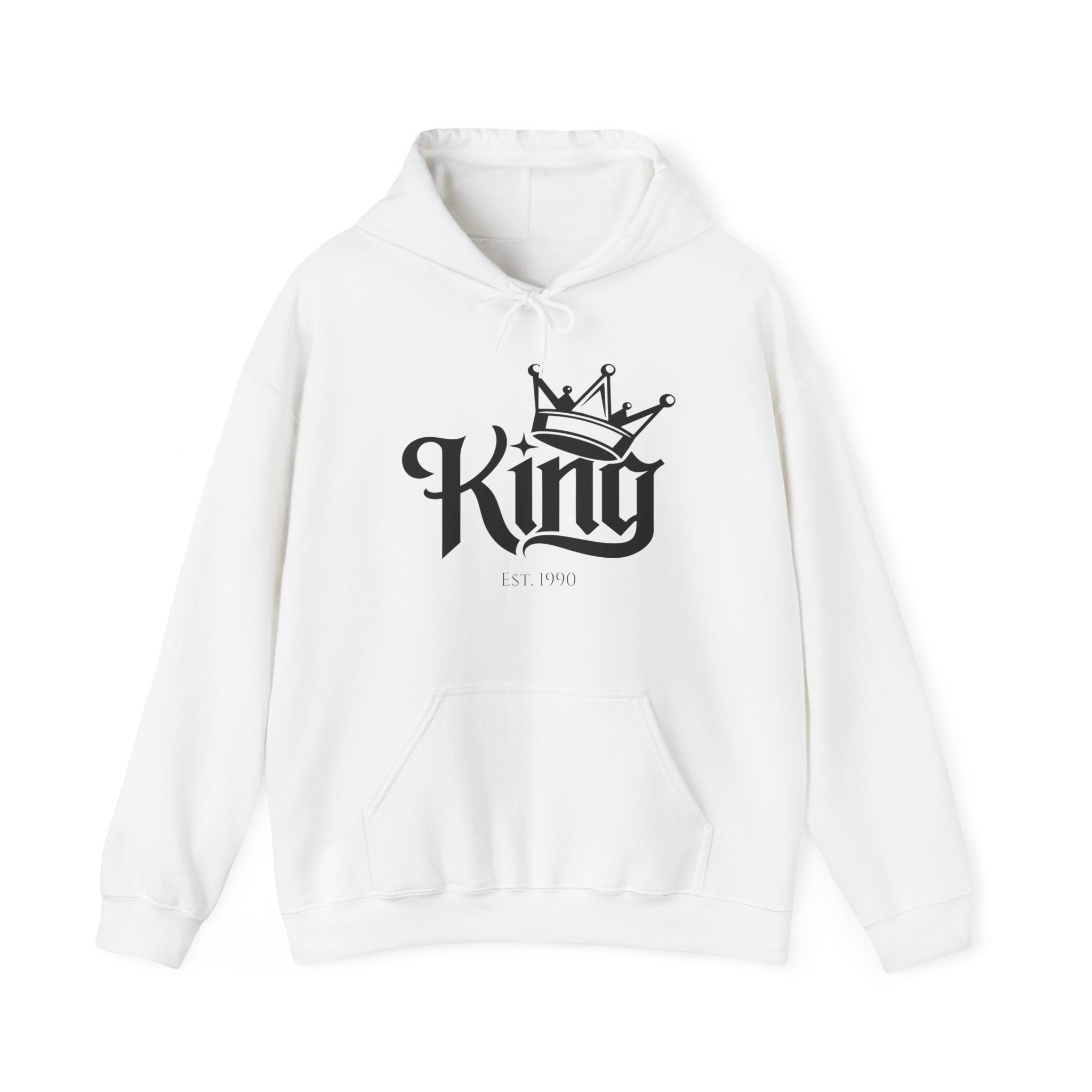 King Crown Hoodie – Minimal “King” Pullover Sweatshirt