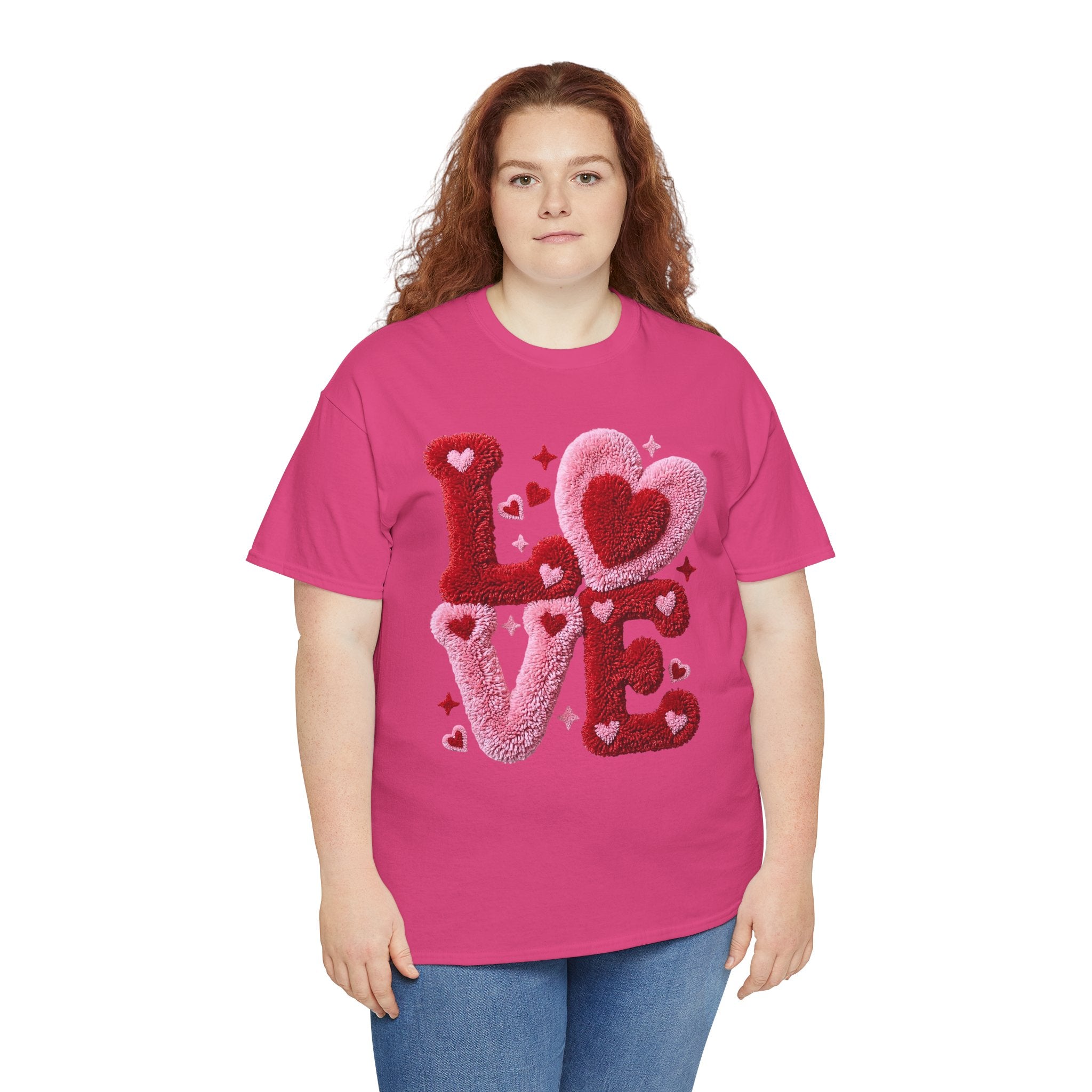 Love Heart Graphic Tee – Cozy Valentine’s Day Love Shirt