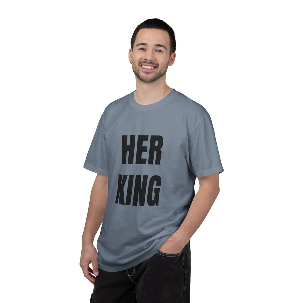 Her King Graphic T-Shirt — Matching Couple Tee for Valentine’s & Anniversary