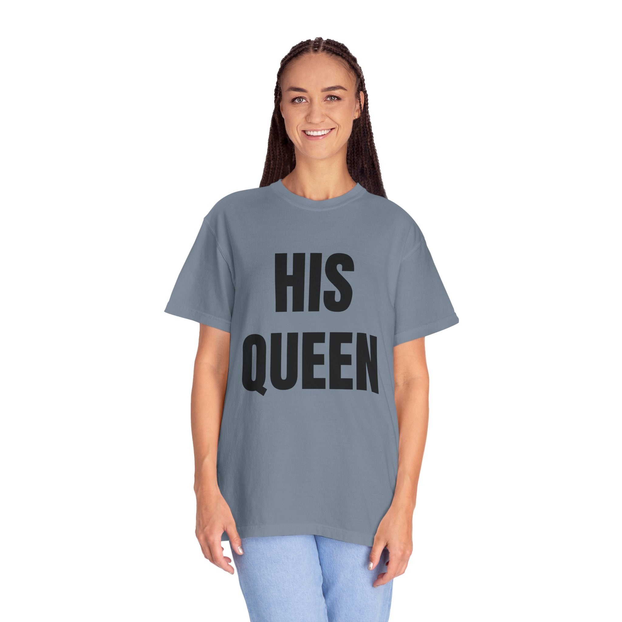 His Queen T-Shirt — Bold Couple Tee for Valentine’s Day & Anniversaries