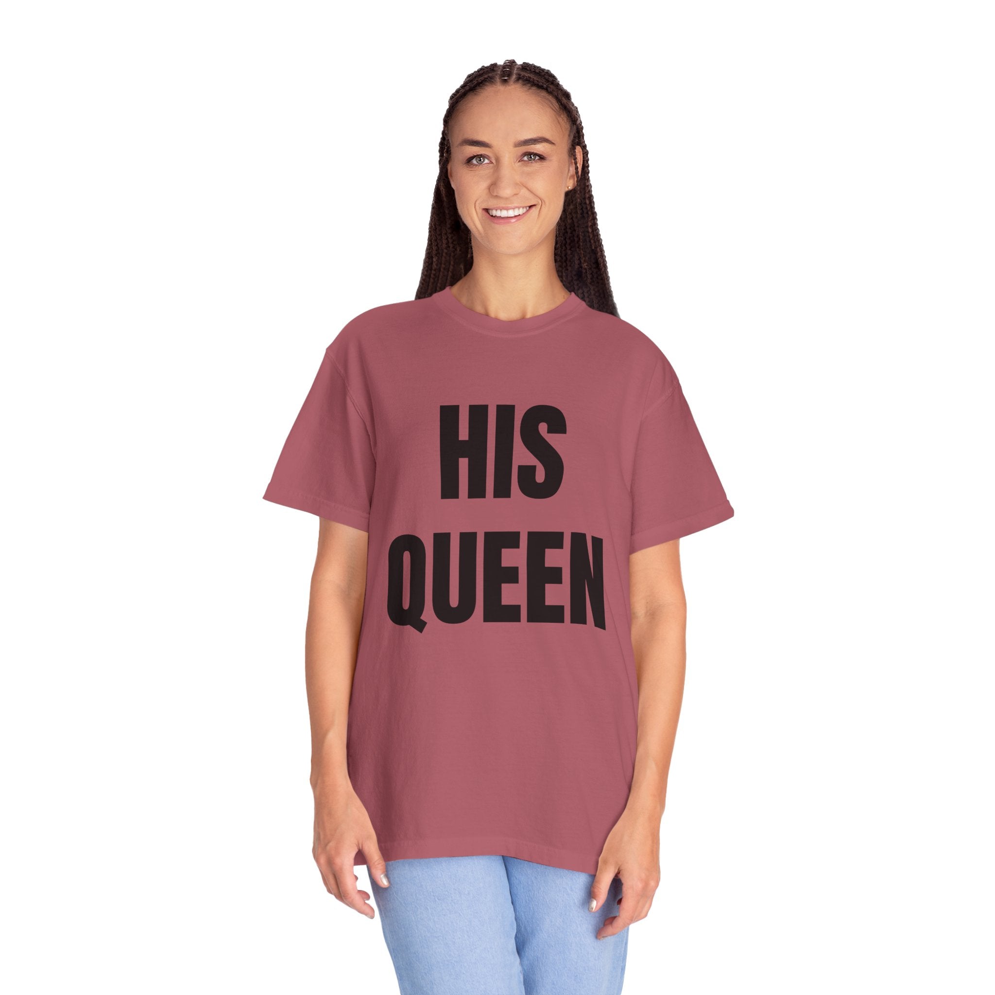 His Queen T-Shirt — Bold Couple Tee for Valentine’s Day & Anniversaries