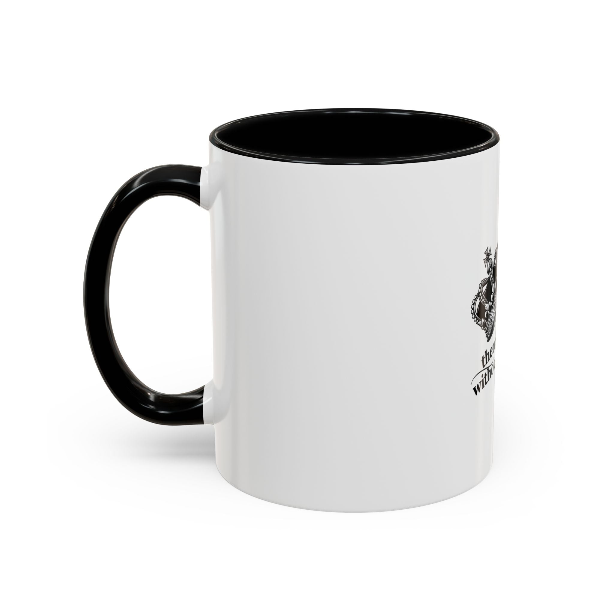 “There’s No King Without His Queen” Crown Couple Coffee Mug