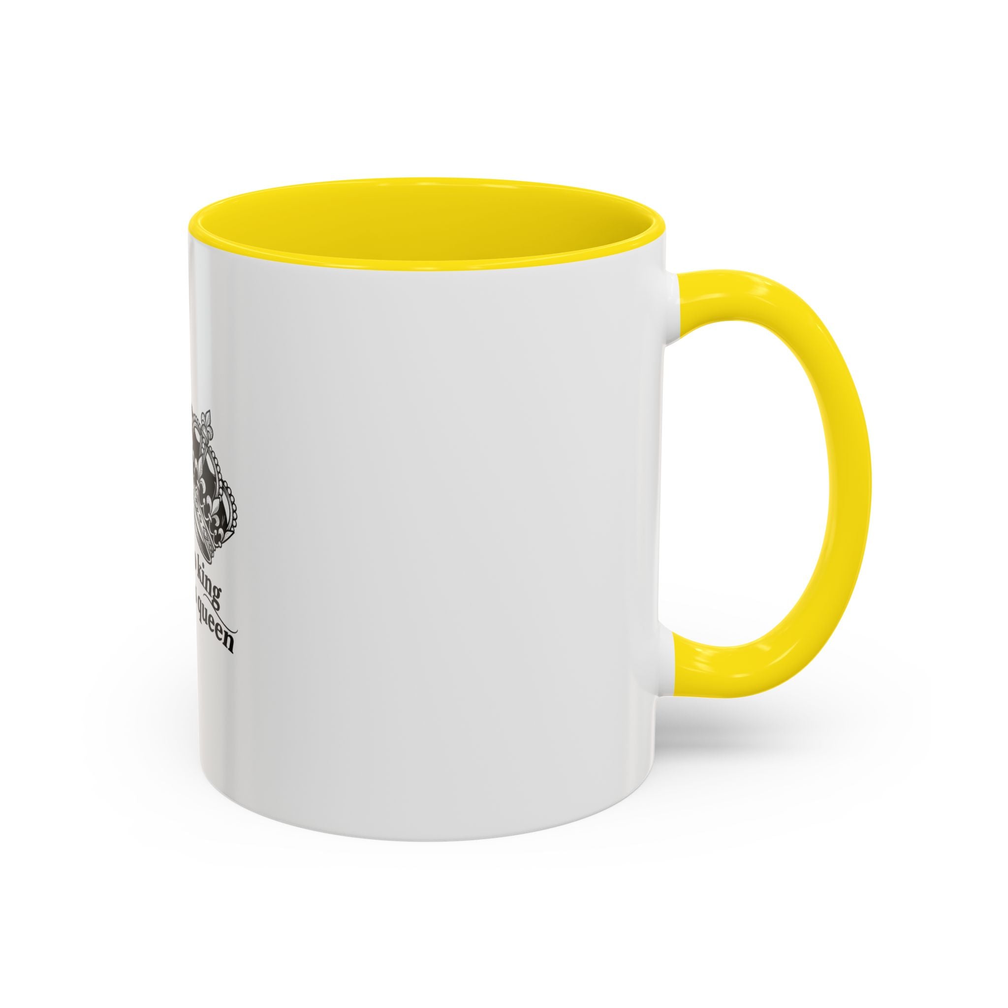 “There’s No King Without His Queen” Crown Couple Coffee Mug