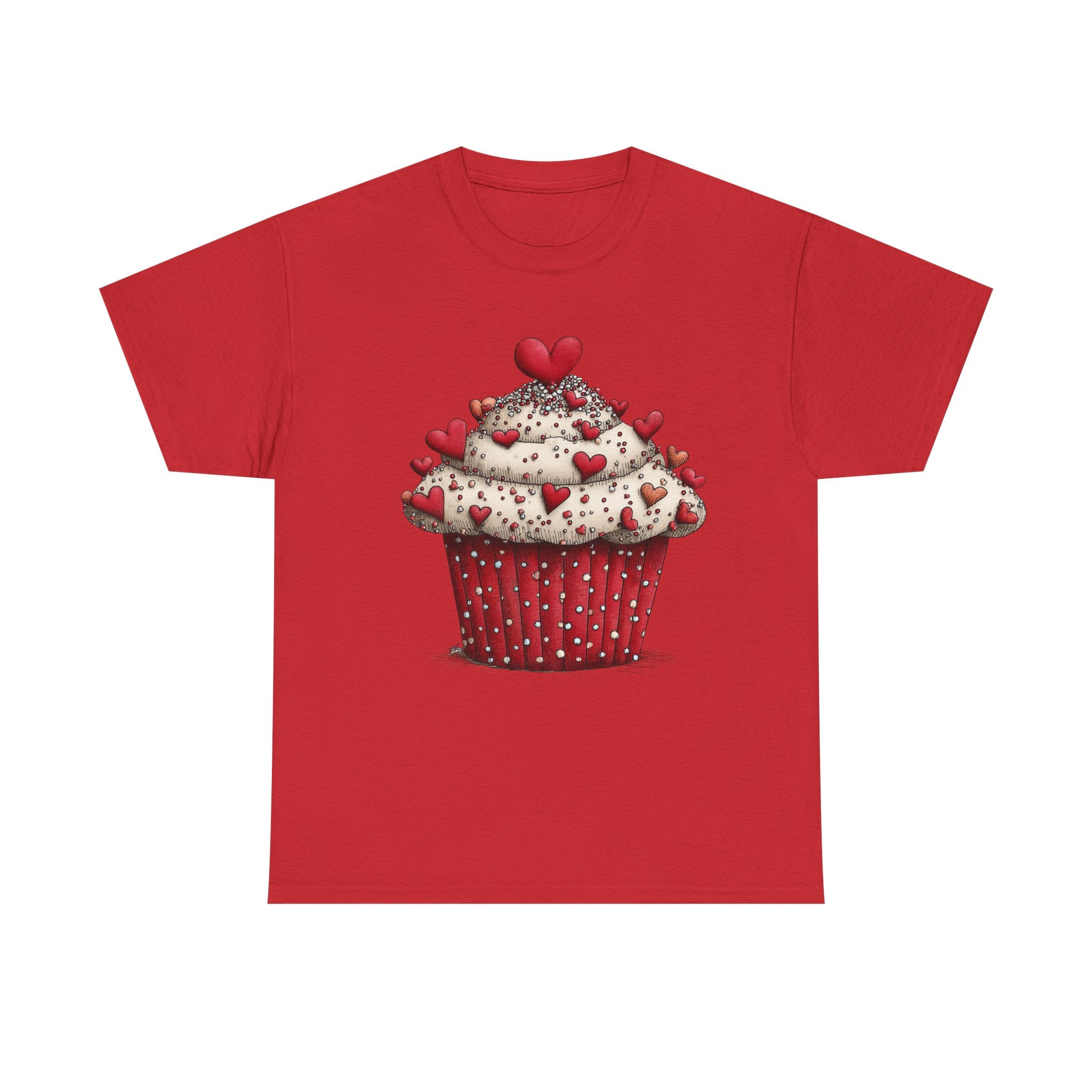 Valentine Cupcake Heart Tee