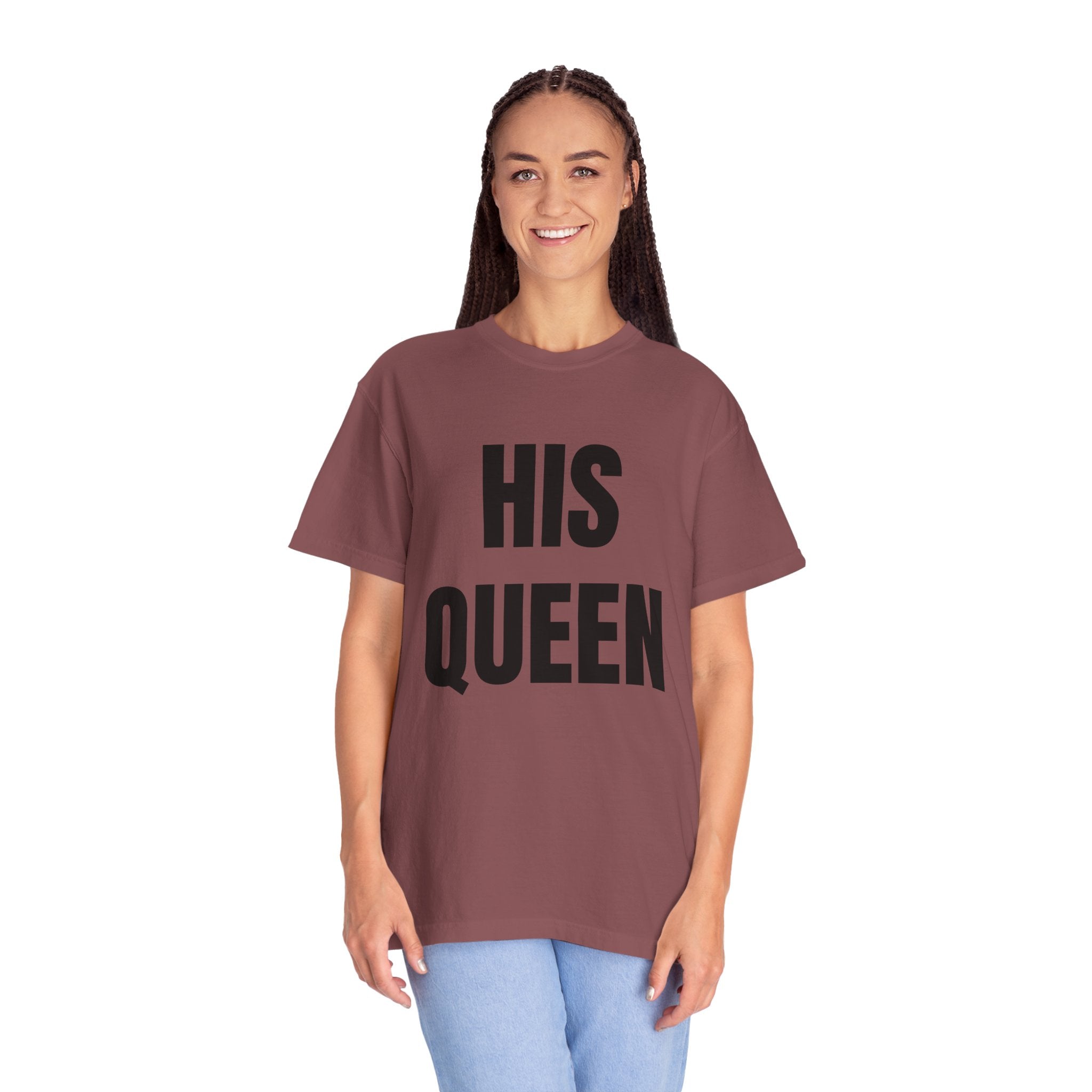 His Queen T-Shirt — Bold Couple Tee for Valentine’s Day & Anniversaries