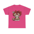 Cute Kitten with Heart Glasses Tee