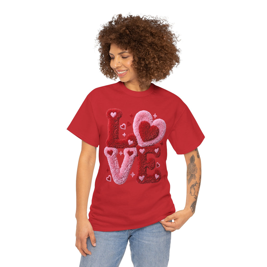 Love Heart Graphic Tee – Cozy Valentine’s Day Love Shirt