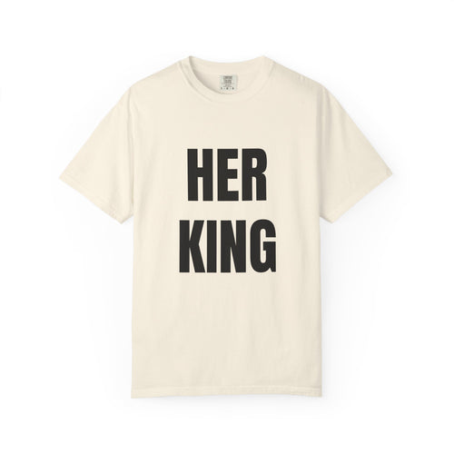 Her King Graphic T-Shirt — Matching Couple Tee for Valentine’s & Anniversary