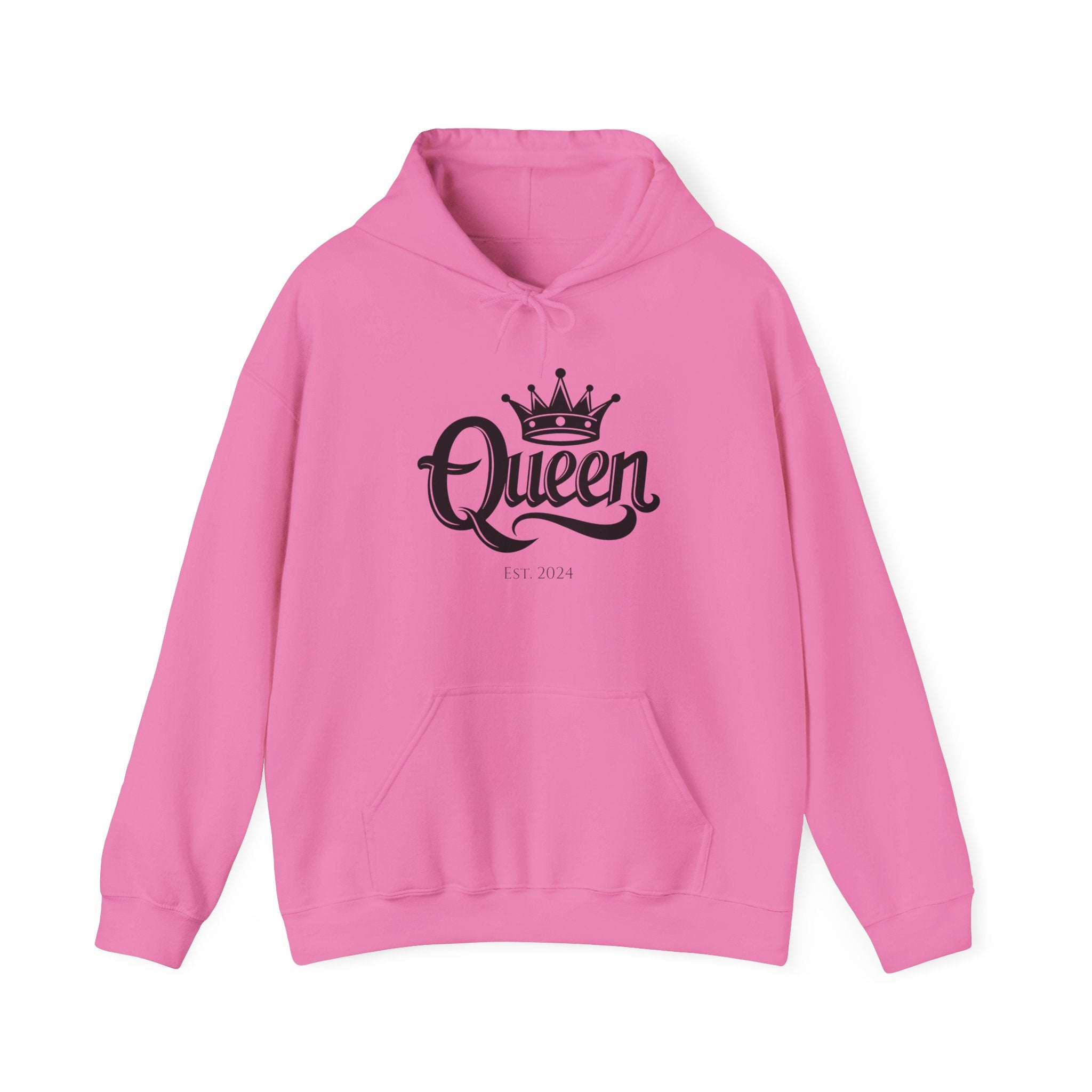 Queen Crown Hoodie – Minimal “Queen” Pullover Sweatshirt