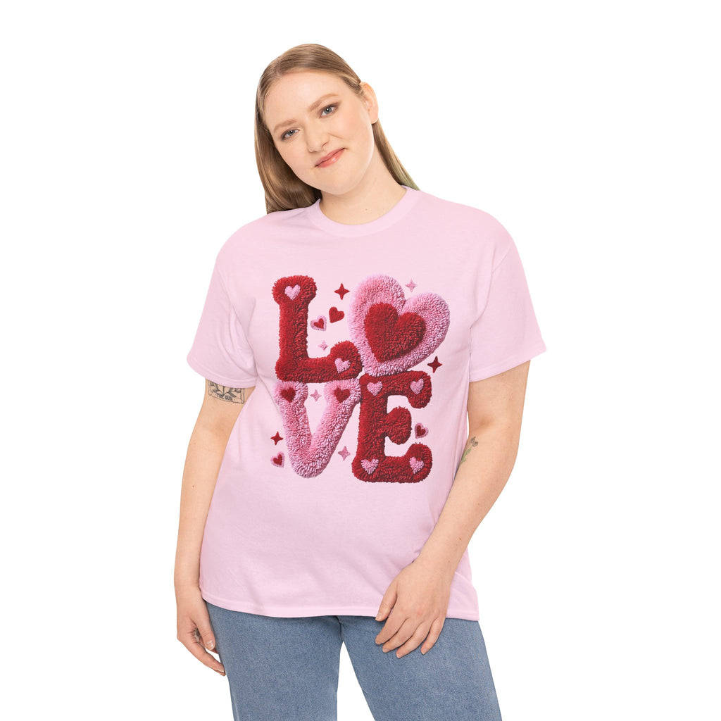 Love Heart Graphic Tee – Cozy Valentine’s Day Love Shirt