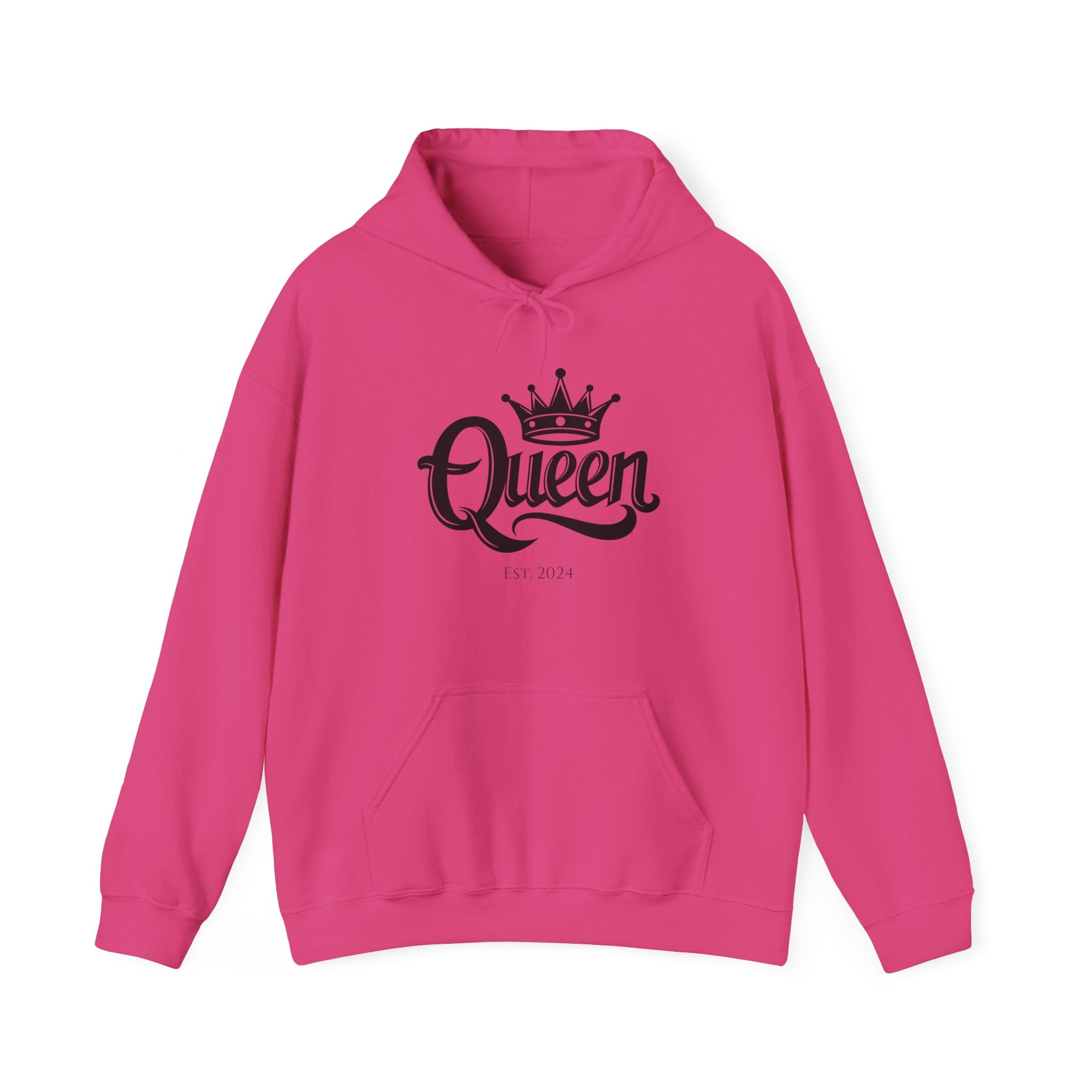 Queen Crown Hoodie – Minimal “Queen” Pullover Sweatshirt