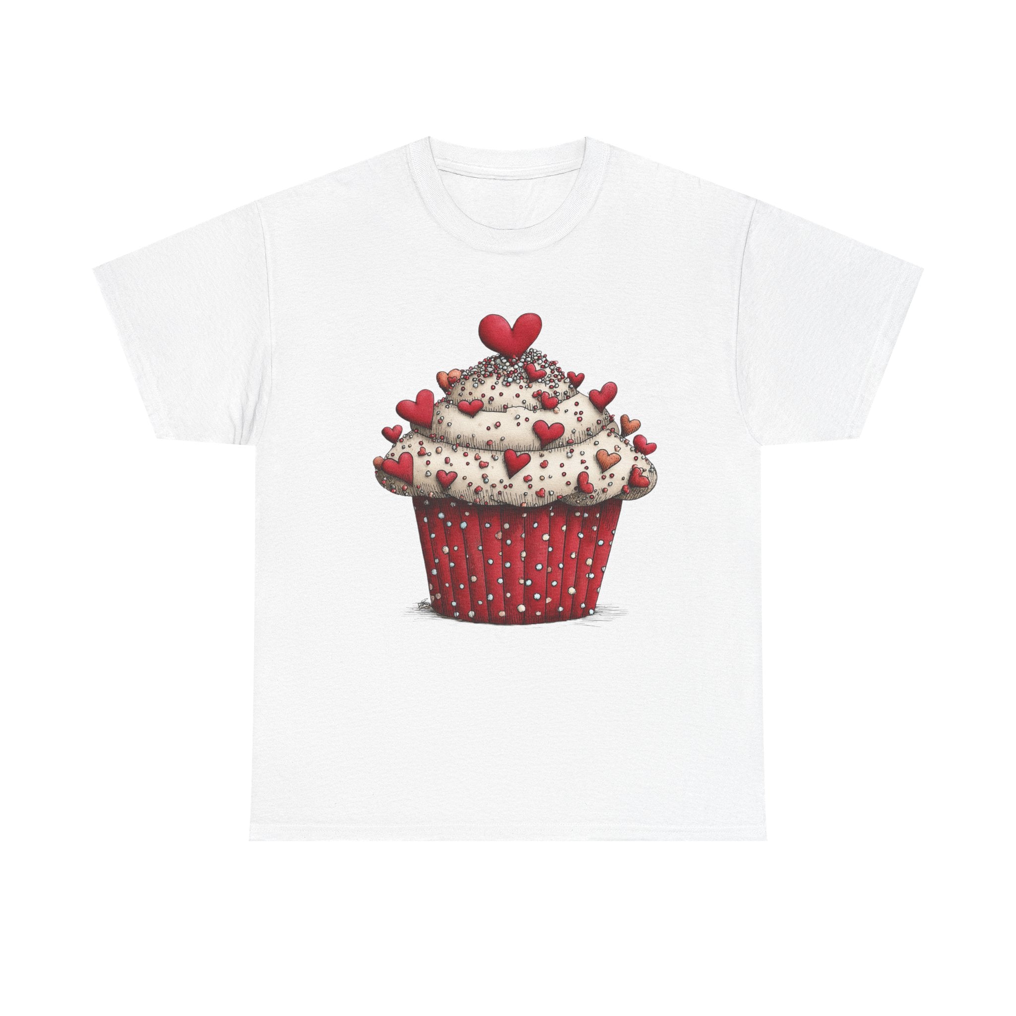 Valentine Cupcake Heart Tee