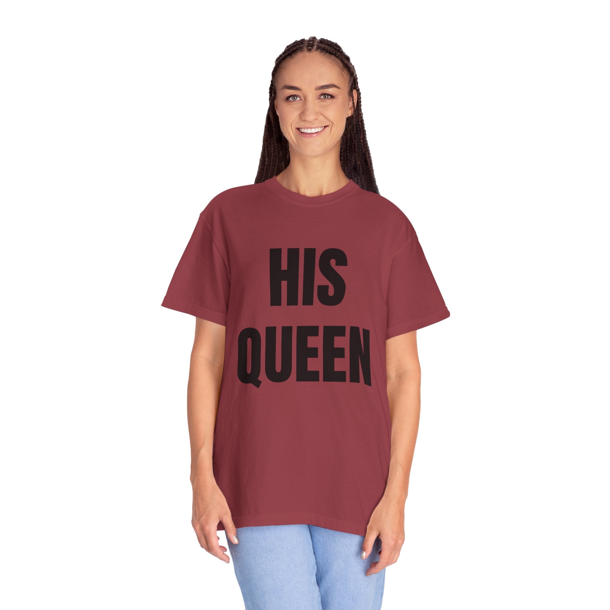His Queen T-Shirt — Bold Couple Tee for Valentine’s Day & Anniversaries