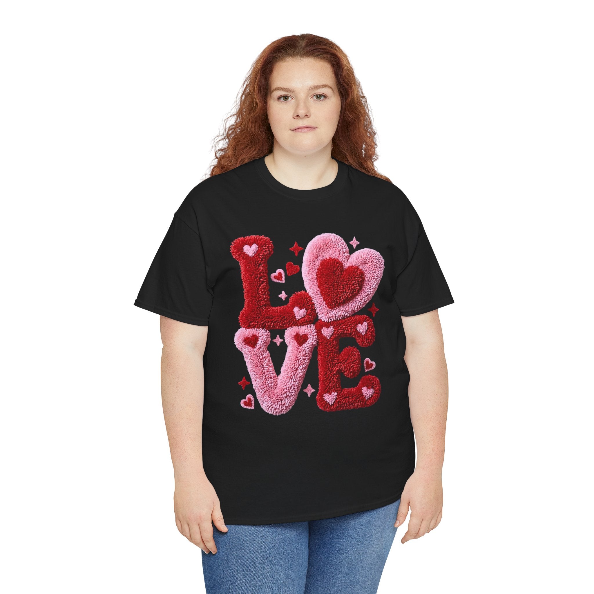 Love Heart Graphic Tee – Cozy Valentine’s Day Love Shirt