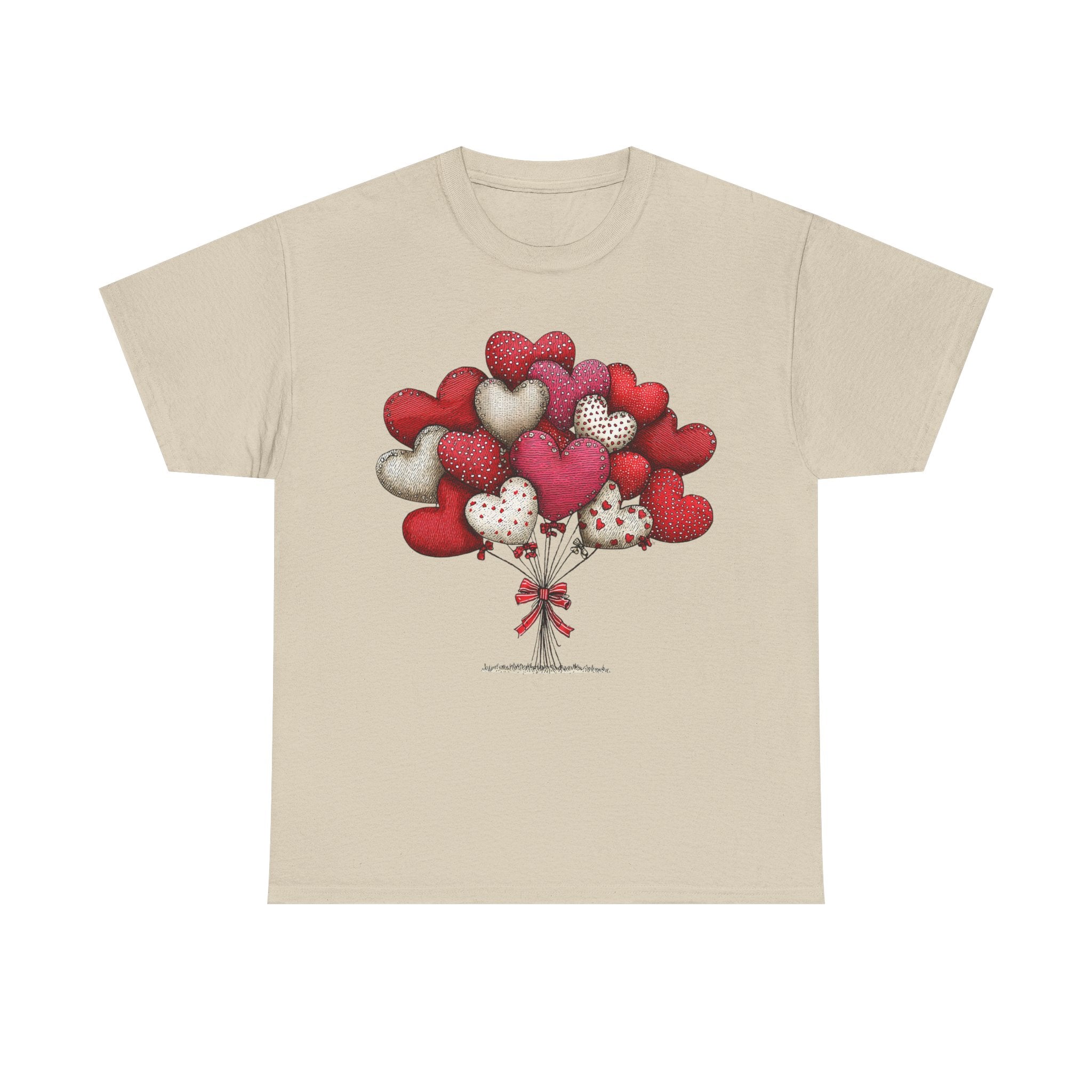 Valentine Heart Balloon Bouquet Tee