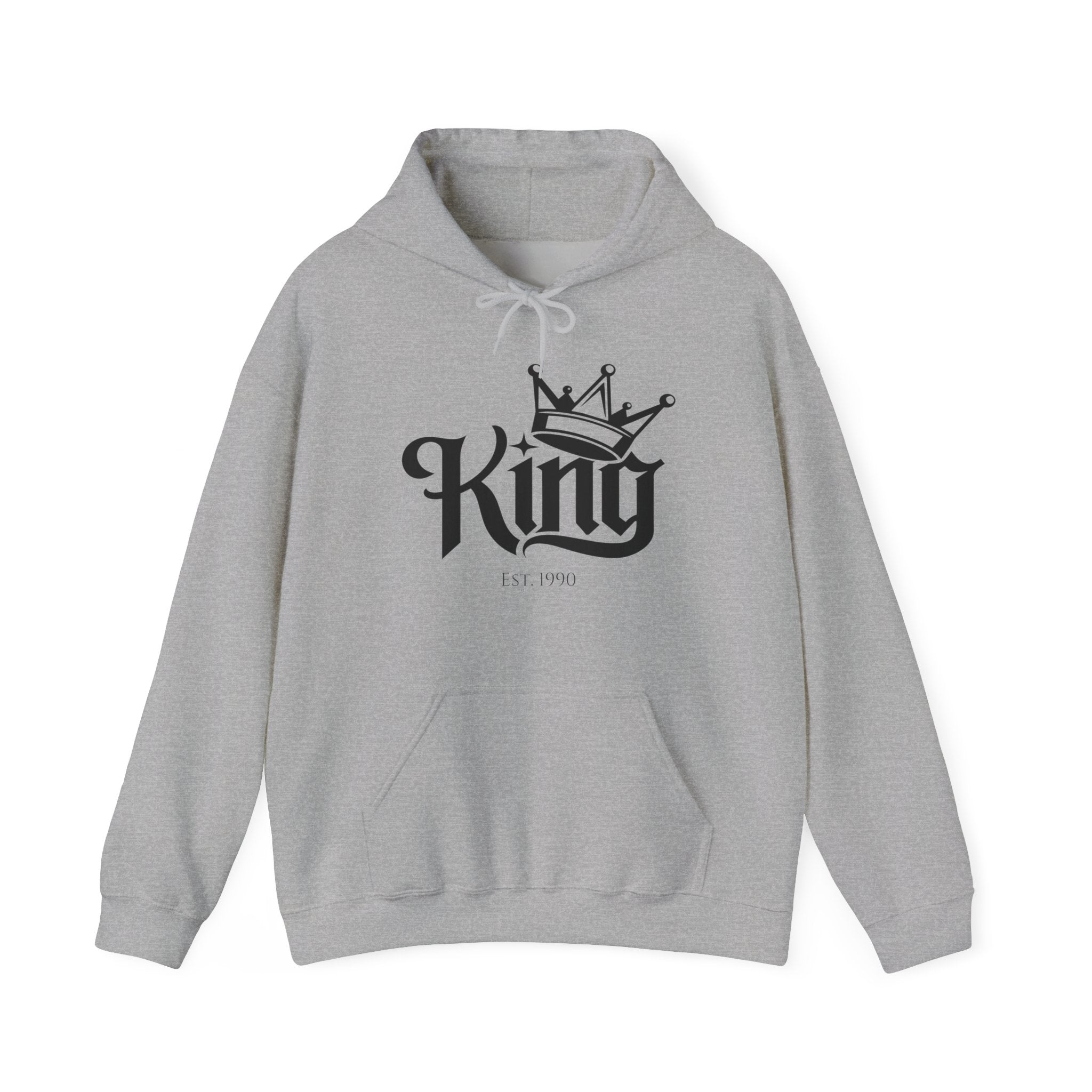 King Crown Hoodie – Minimal “King” Pullover Sweatshirt