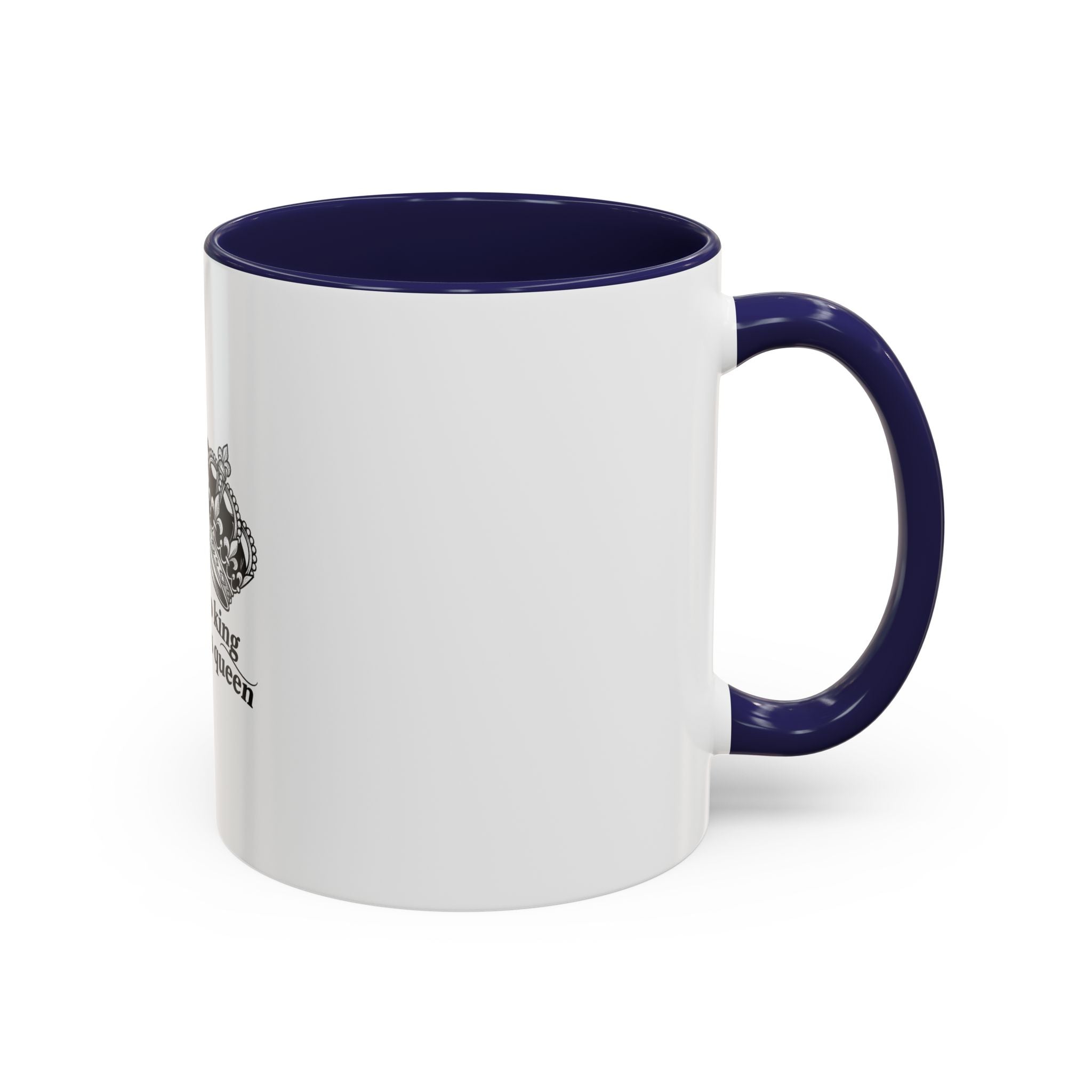 “There’s No King Without His Queen” Crown Couple Coffee Mug