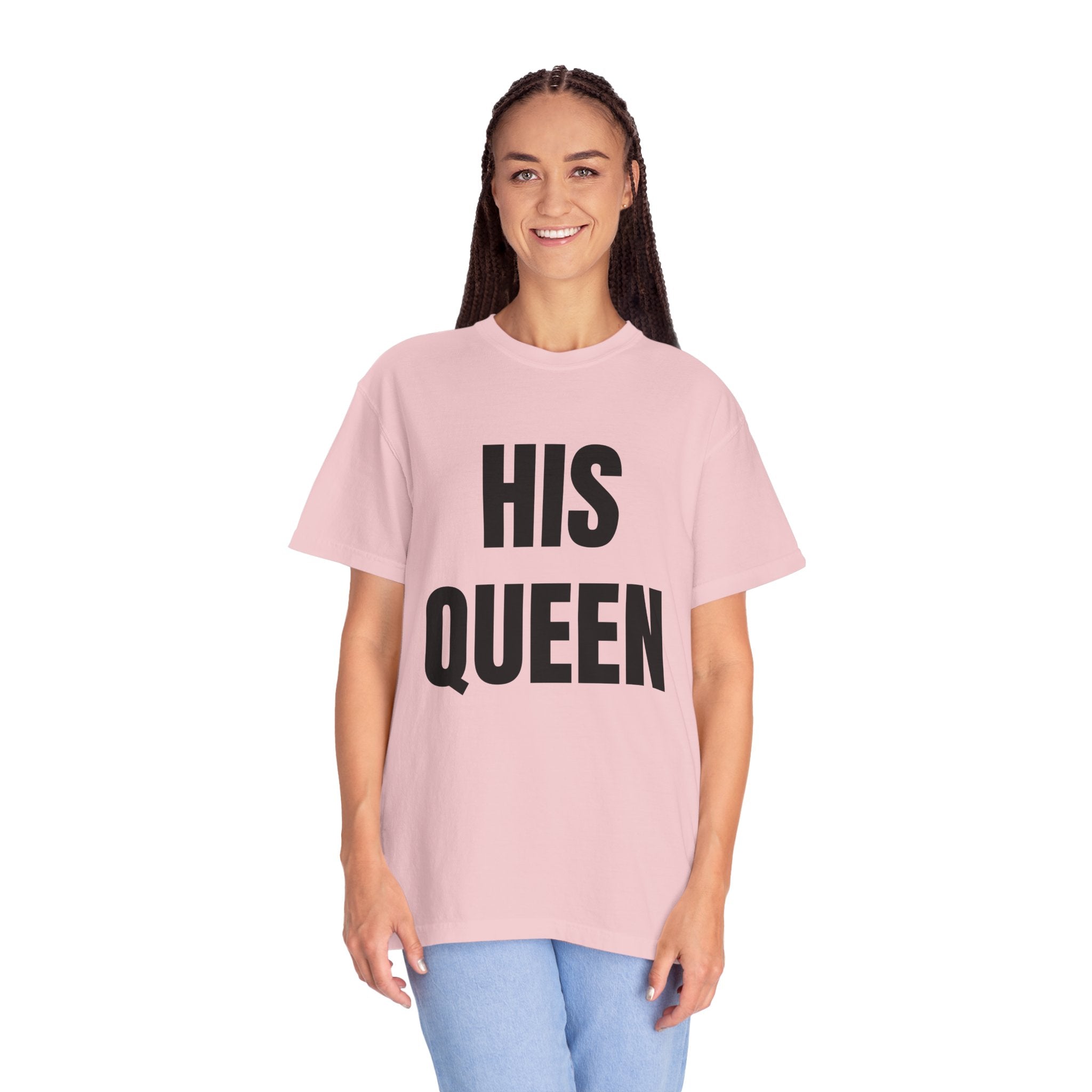 His Queen T-Shirt — Bold Couple Tee for Valentine’s Day & Anniversaries